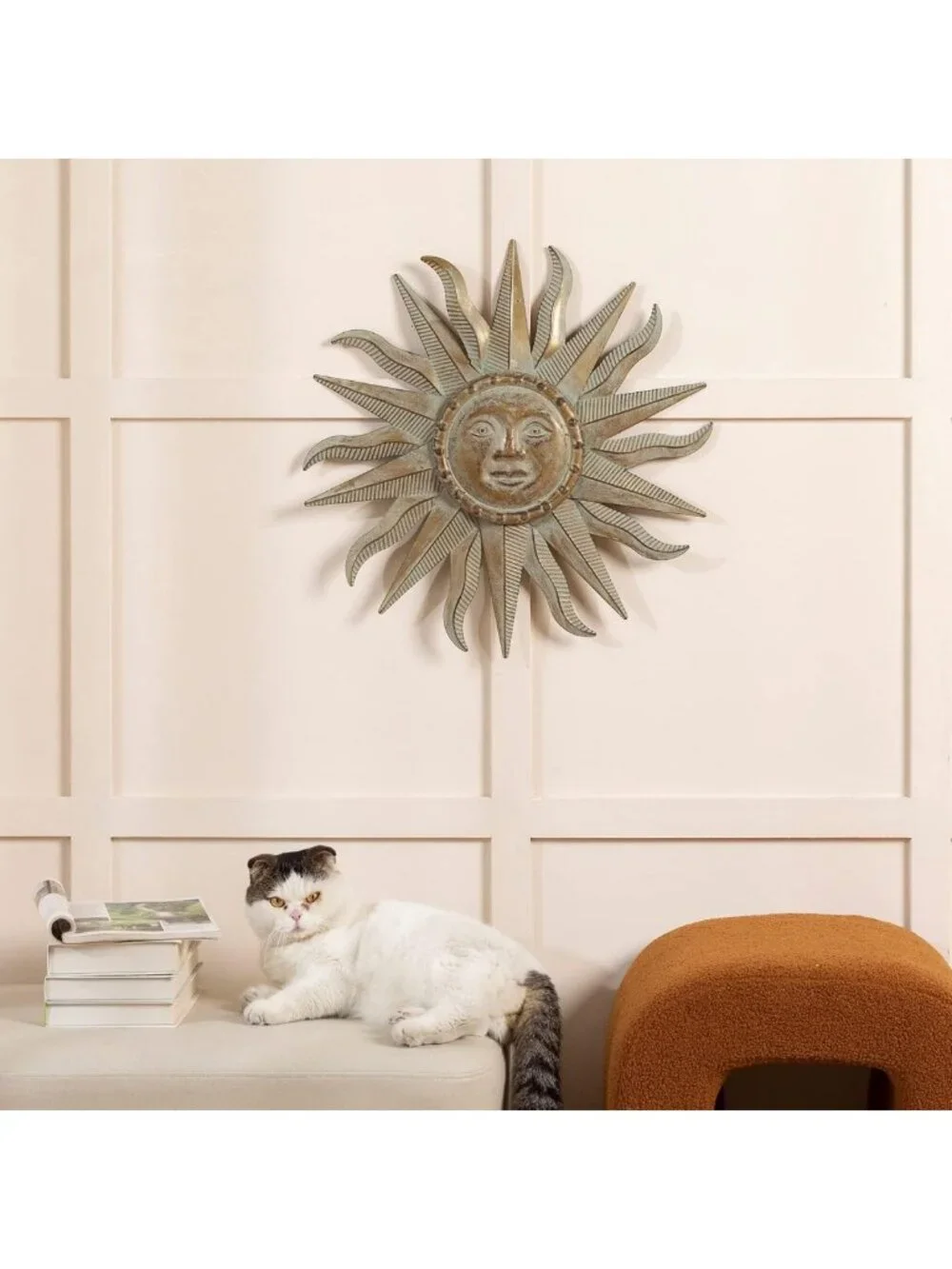 3D Metal Sun Wall Art Sculpture for Indoor/Outdoor Decor | Garden Patio